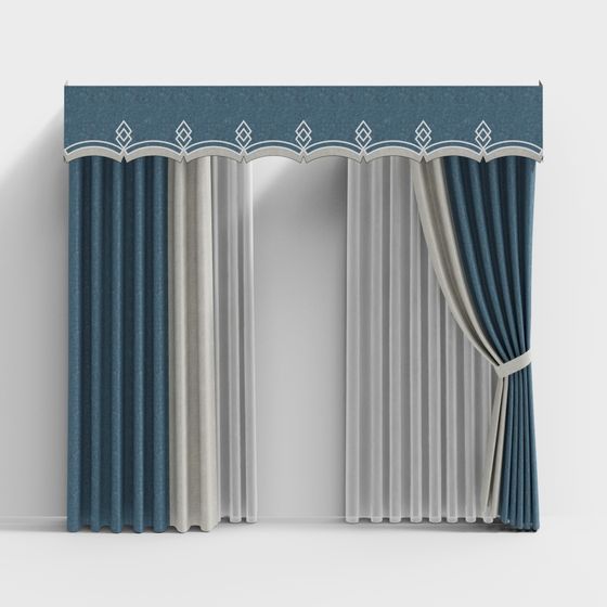Grandeur Curtain 3D Model