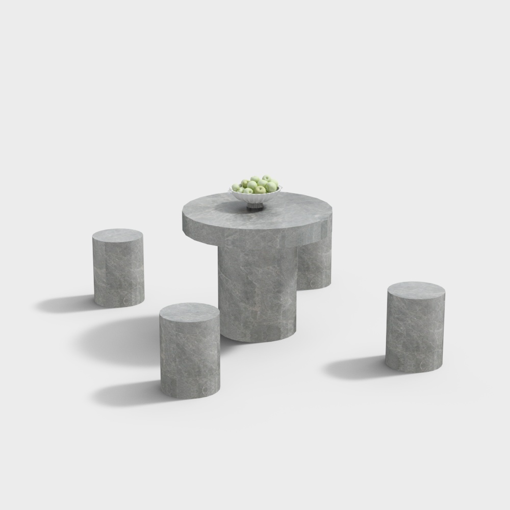 Tavoli e Sedie di Pietra Cinese per Esterni