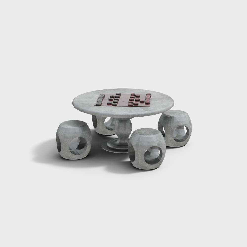 Chinese outdoor stone tables and chairs