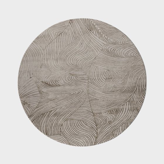 Stylish 3D Model of Round Carpet for Modern Spaces