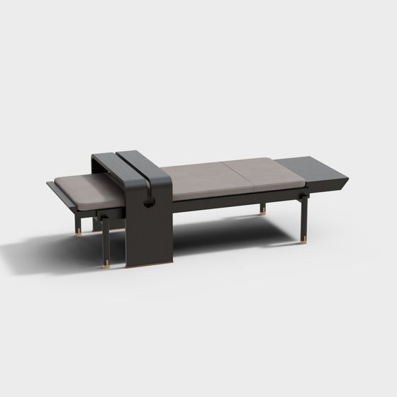 Urban Bench 3D model for Contemporary Spaces