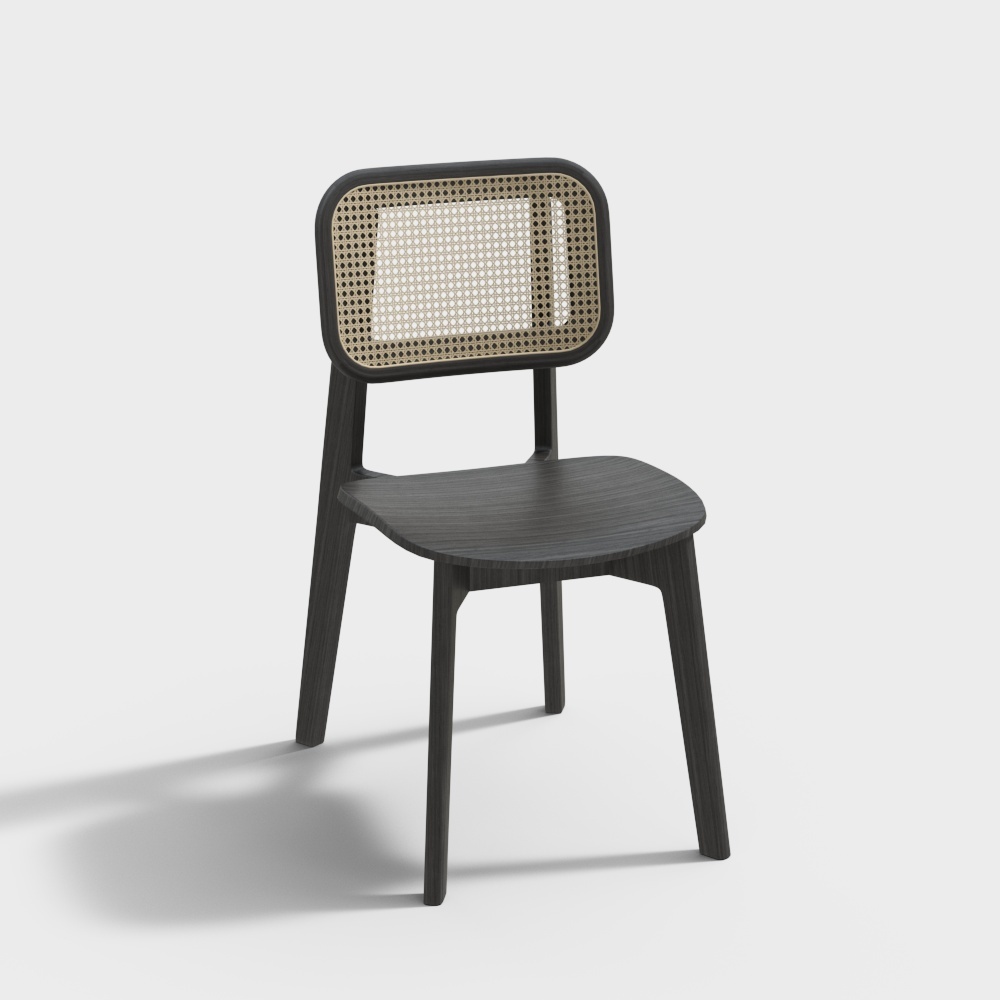 Retro Modern Chair 3D Model – Mid-Century Design