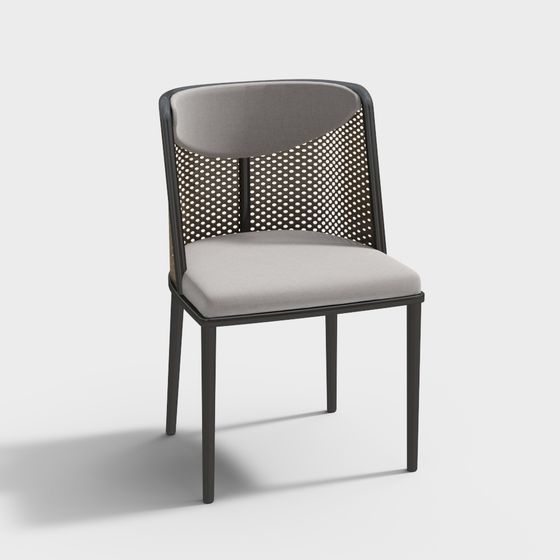 Stylish Low-Polygon Chair 3D Model for Modern Interiors