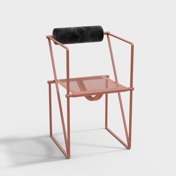Stylish Geometric 3D Chair Model for Modern Interiors