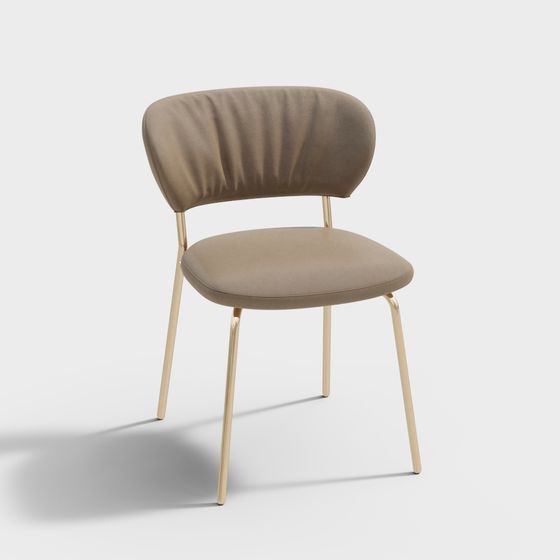 Set moderno di sedie singole - Sedia singola con schienale in pelle