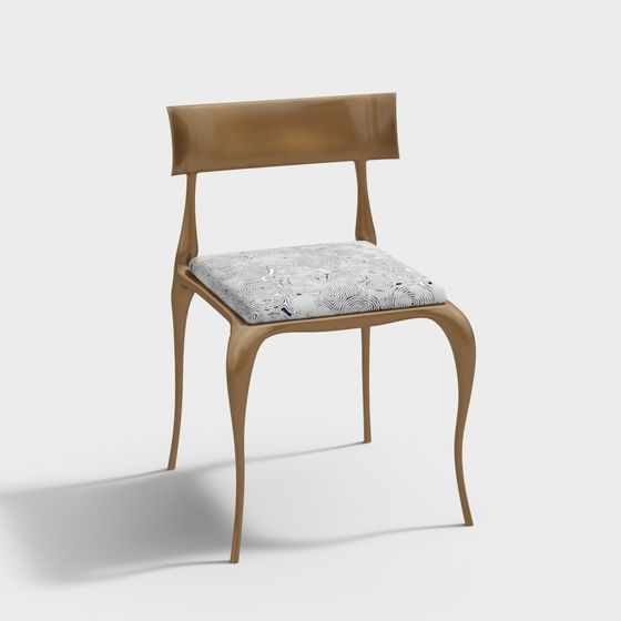 Elegant Low-Poly Chair 3D model