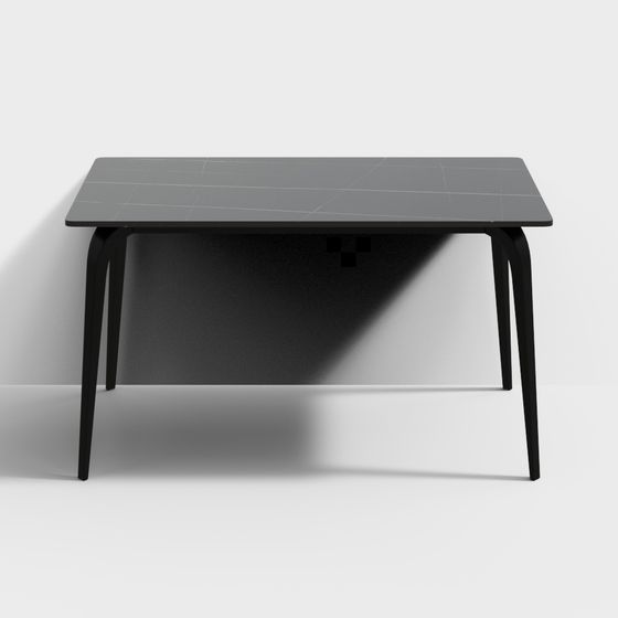Black and Gray Molde Table 3D Model for Modern Spaces