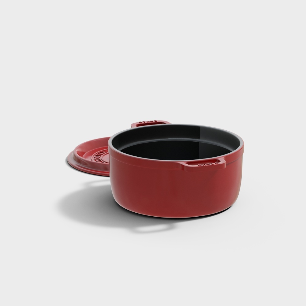 Classic Cast Iron Pot 3D Model