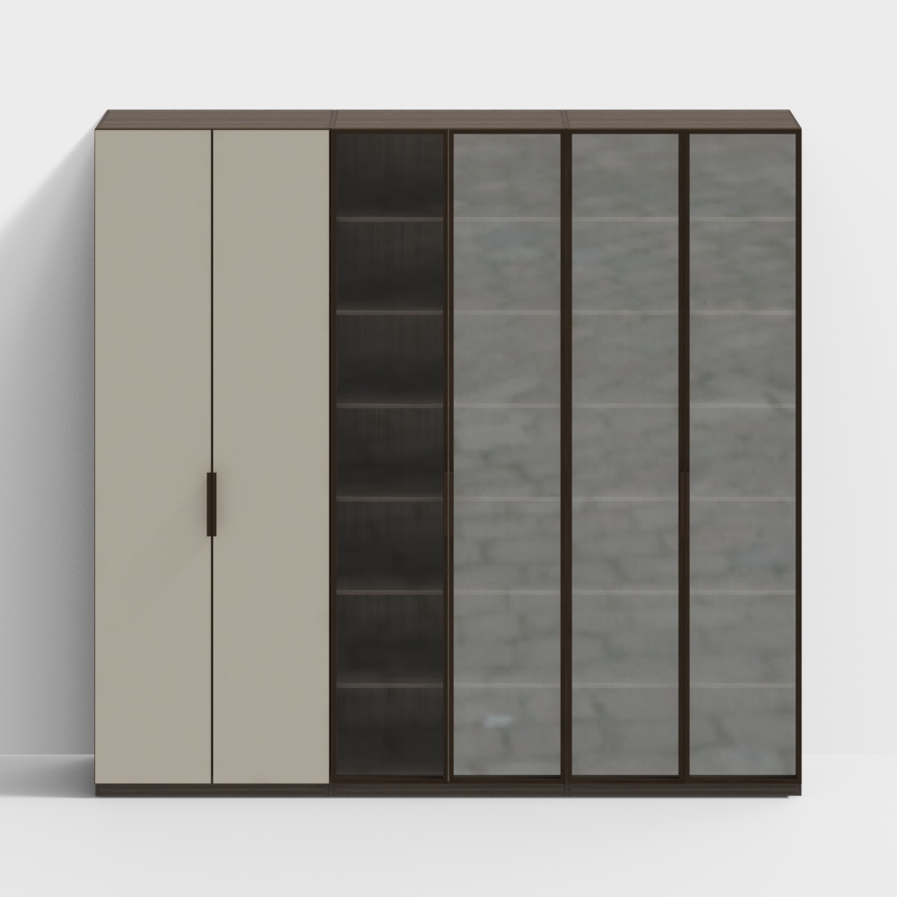 5 Series European Suite Wine Cabinet 005 Modeling