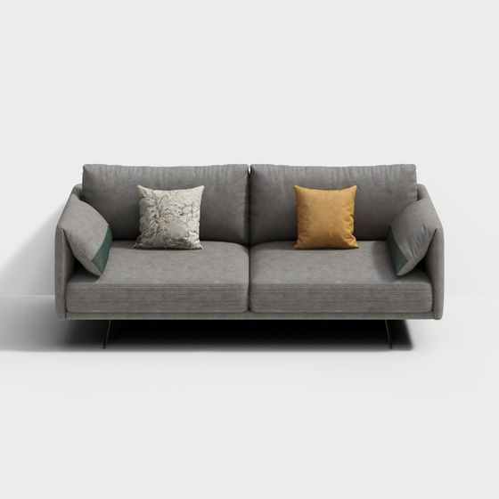 Minimalist Elegant Sofa 3D model for Modern Interiors