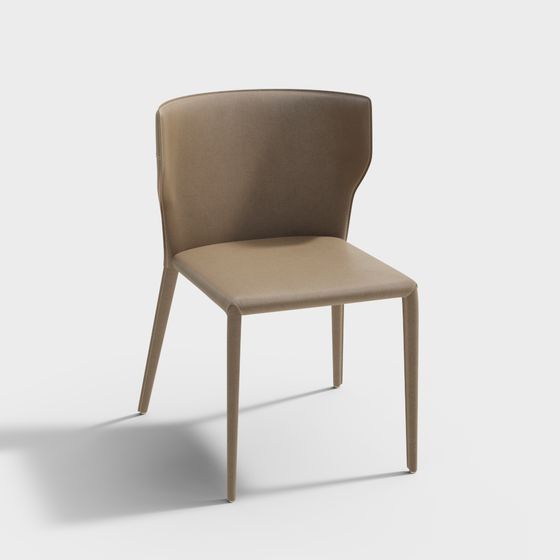 Modern Brown Backrest Dining Chair Set