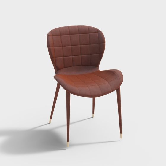 Stylish Low-Polygon Chair 3D model
