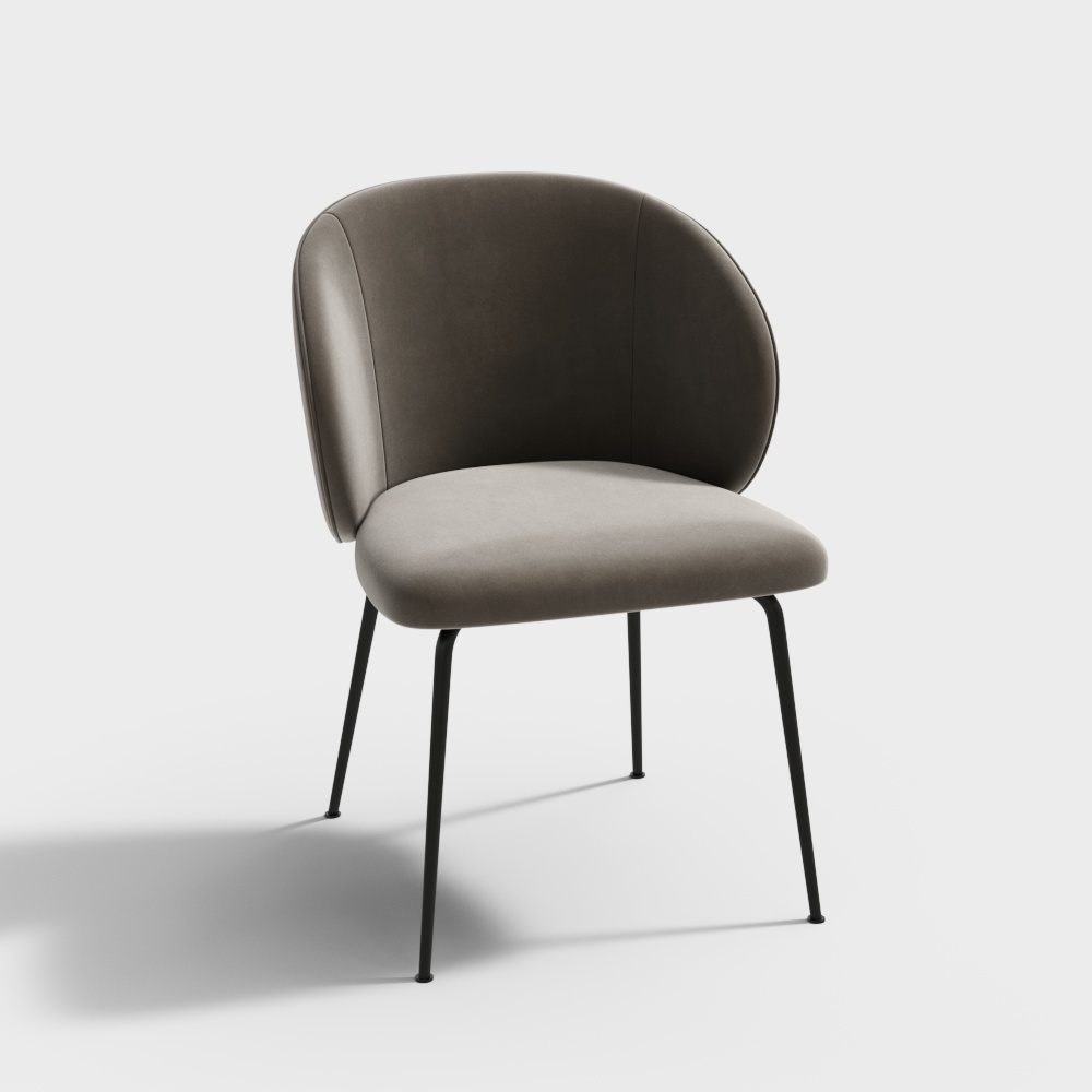 Moderner Einzelstuhl - beiger Sessel