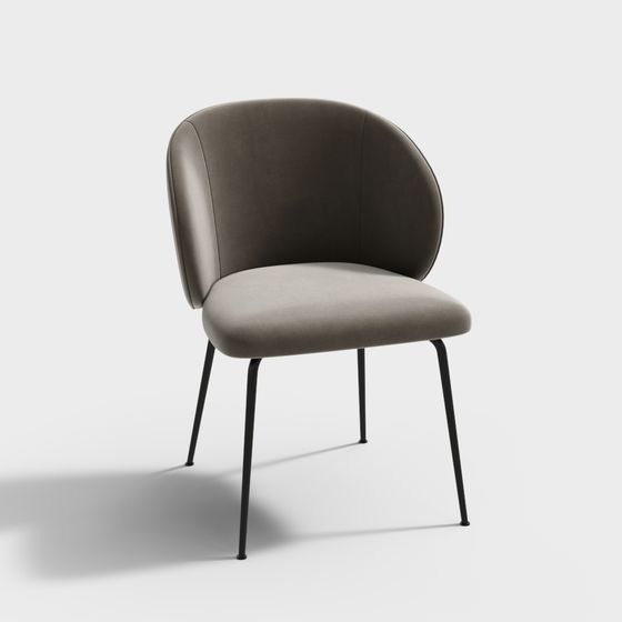 Moderner Einzelstuhl - beiger Sessel