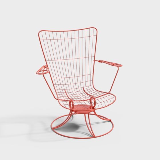 Wireframe Lounge Chair 3D model