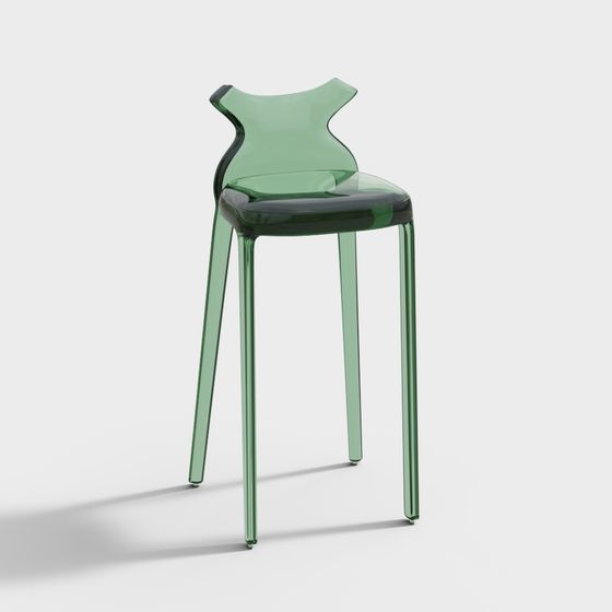 Stylish Green Chair 3D model for Modern Spaces