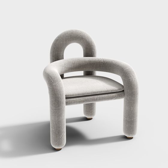 Stylish Loop Chair 3D model for Modern Spaces