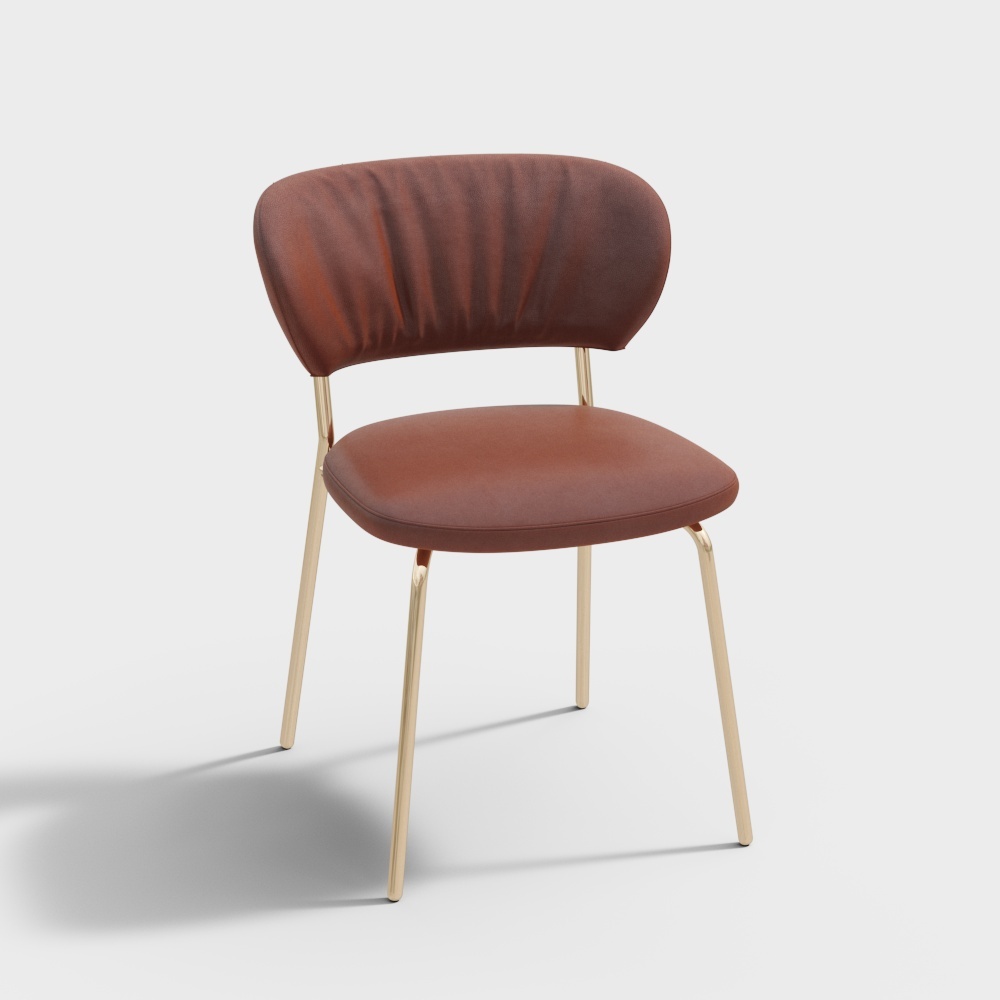 Bộ Ghế Đơn Hiện Đại - Ghế Đơn Tựa Da Màu Đỏ