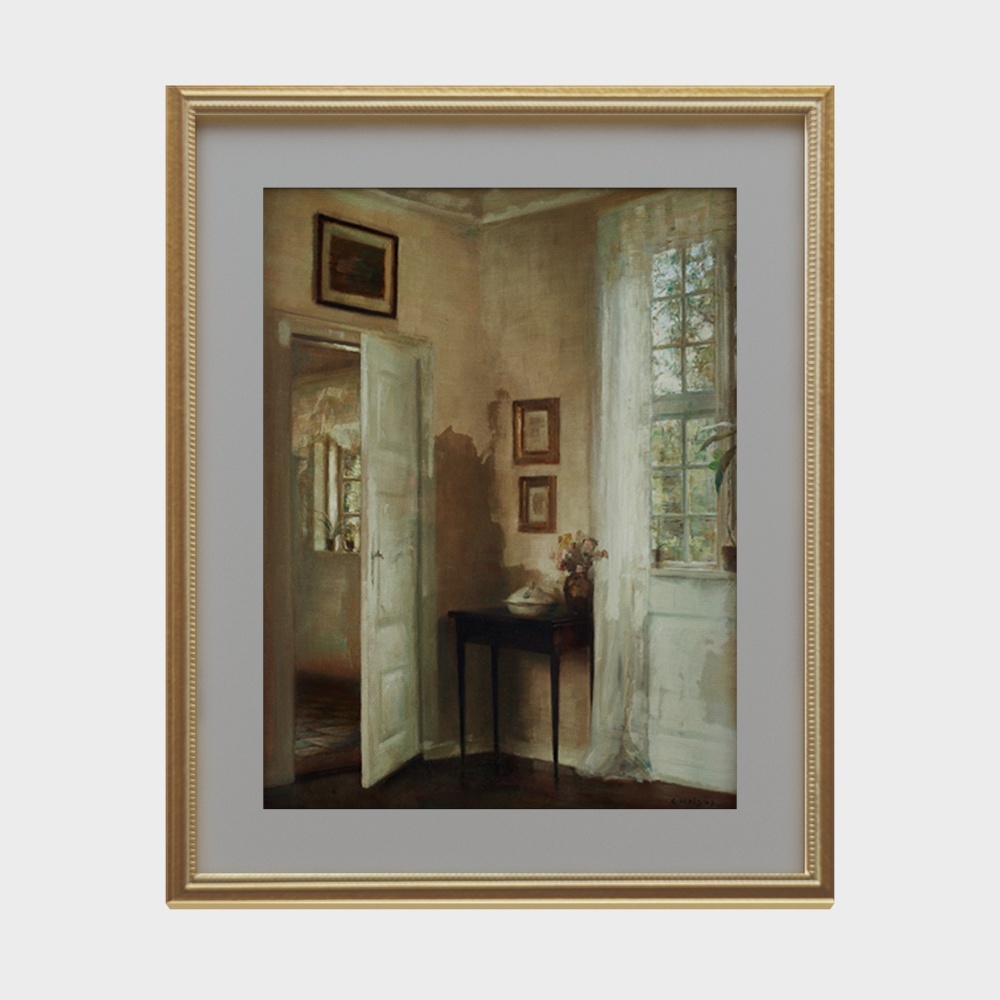 Peintures murales de style européen en vintage, décorées par Brusheep, nostalgique, haute gamme, fabrication artisanale - 45x55 cm