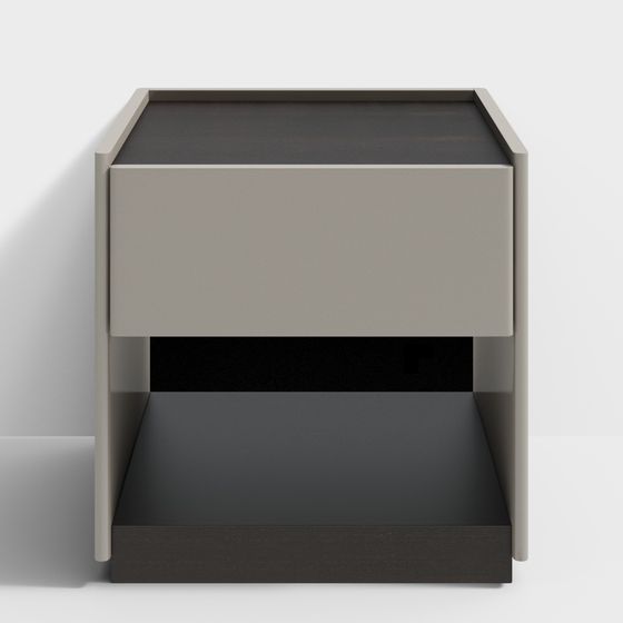 Modern Minimalist Nightstand 3D model