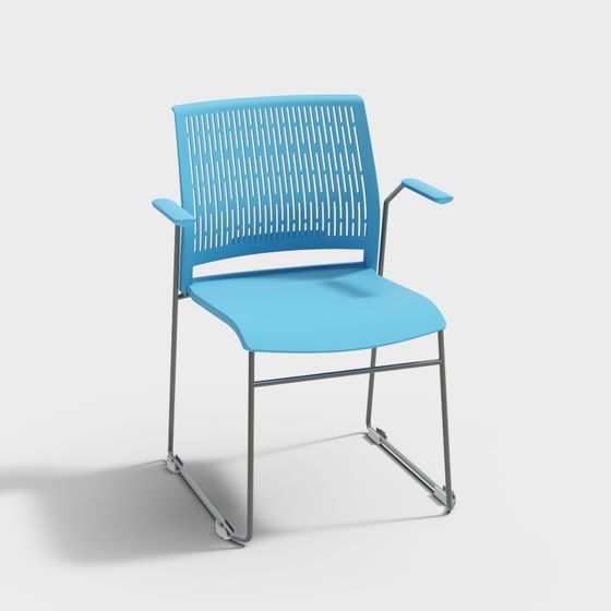 Lightweight Conference Chair 3D model for Modern Workspaces