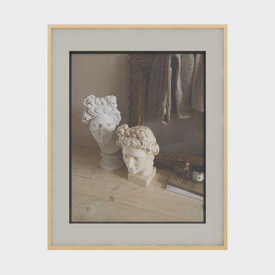 Roman Bust Sculpture 3D model for Creative Projects