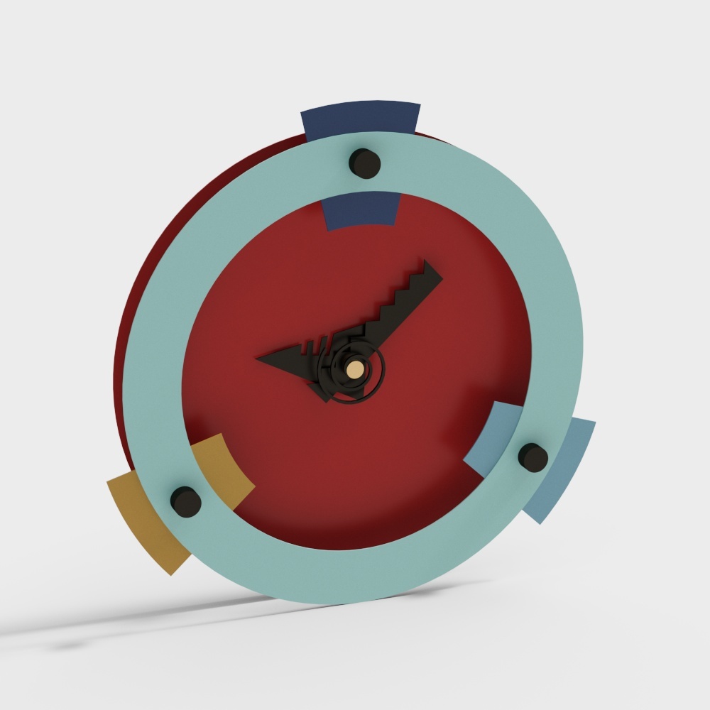 Así que hoy soy yo. Reloj de pared de estilo Memphis del parque de atracciones