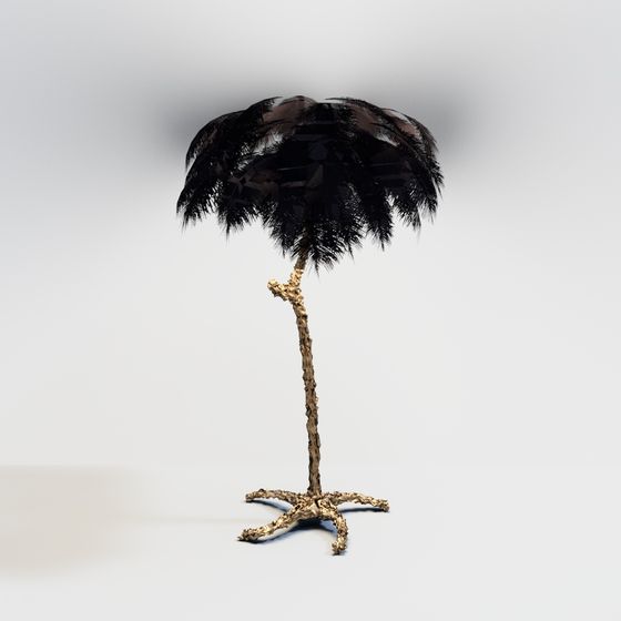 Stylish Low-Poly Palm Tree 3D model