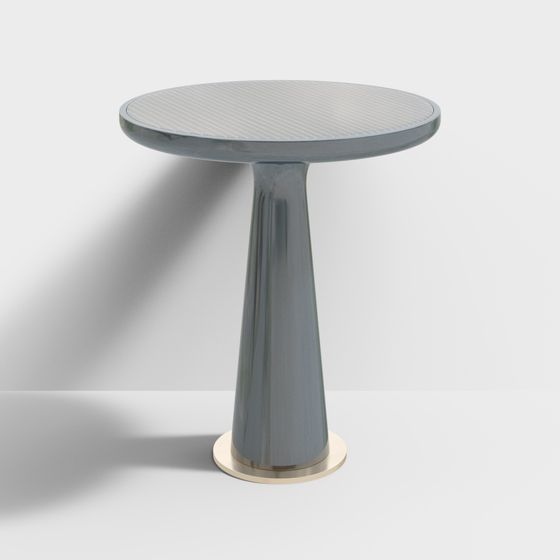 Stylish Low-Poly Round Table 3D model for Modern Interiors