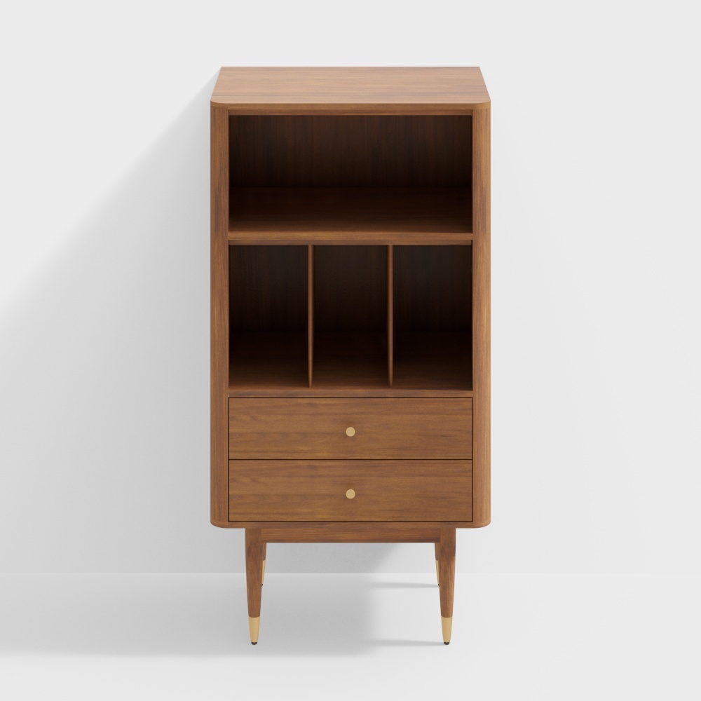 KenaCona Nordic solid wood TV cabinet side cabinet in the old wind family living room small household locker storage cabinet P