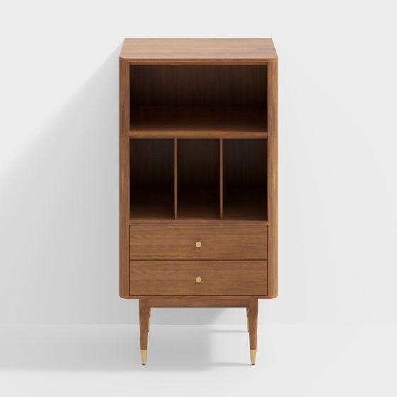 Vintage Style Nightstand 3D model for Modern Interiors