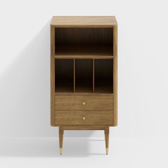 Retro Style Nightstand 3D model