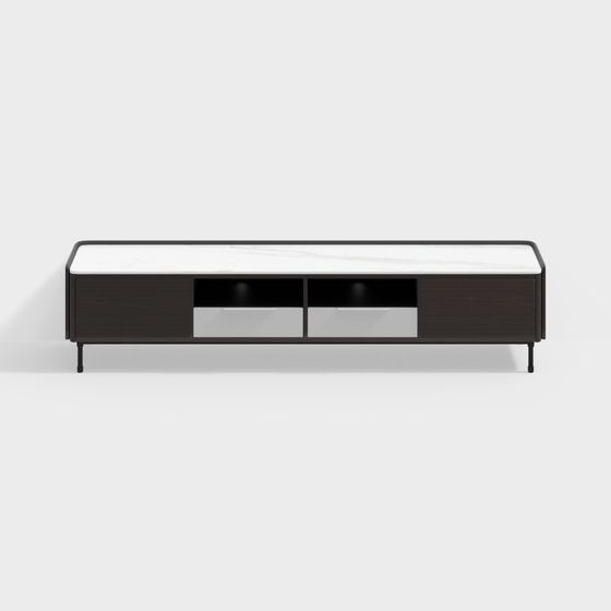 Elegant Modern TV Cabinet 3D model