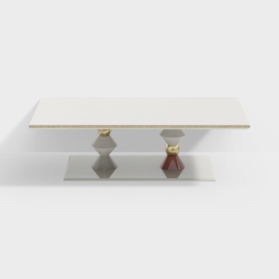 Geometric Dining Table 3D model