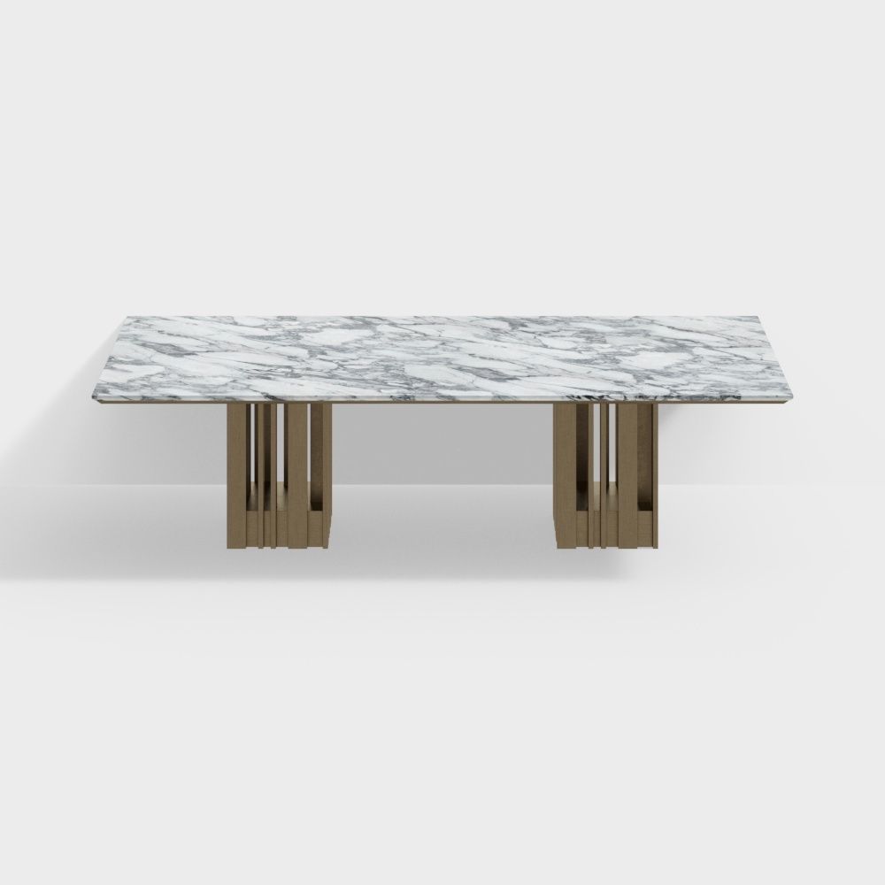 Modern Marble Dining Table - White Marble Table