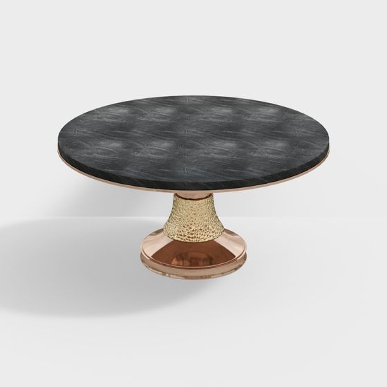 Luxurious Round Table 3D model for Interiors