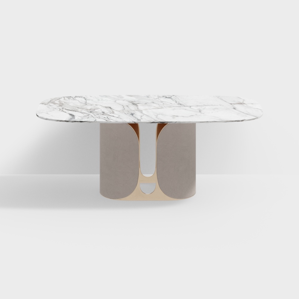 Modern Square Dining Table - Marble Table