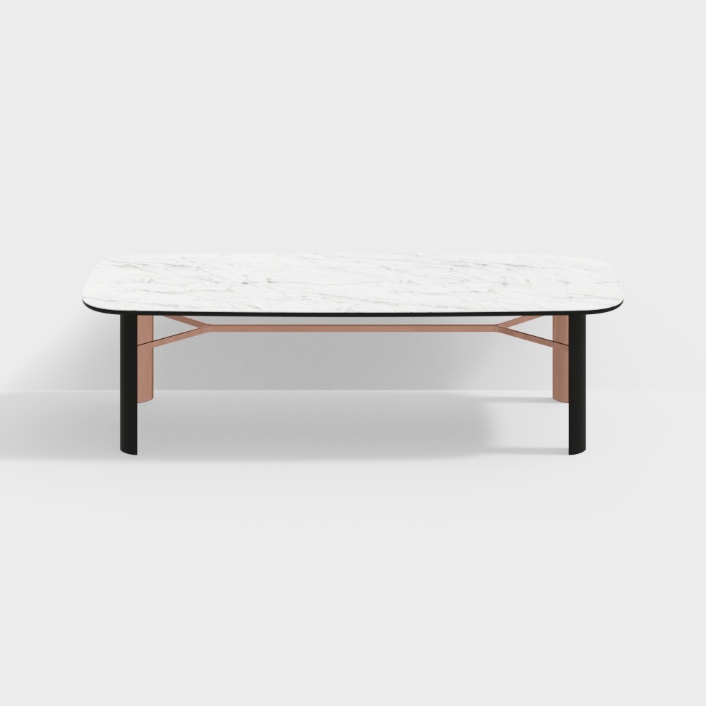Modern Marble Dining Table - White Marble Square Table