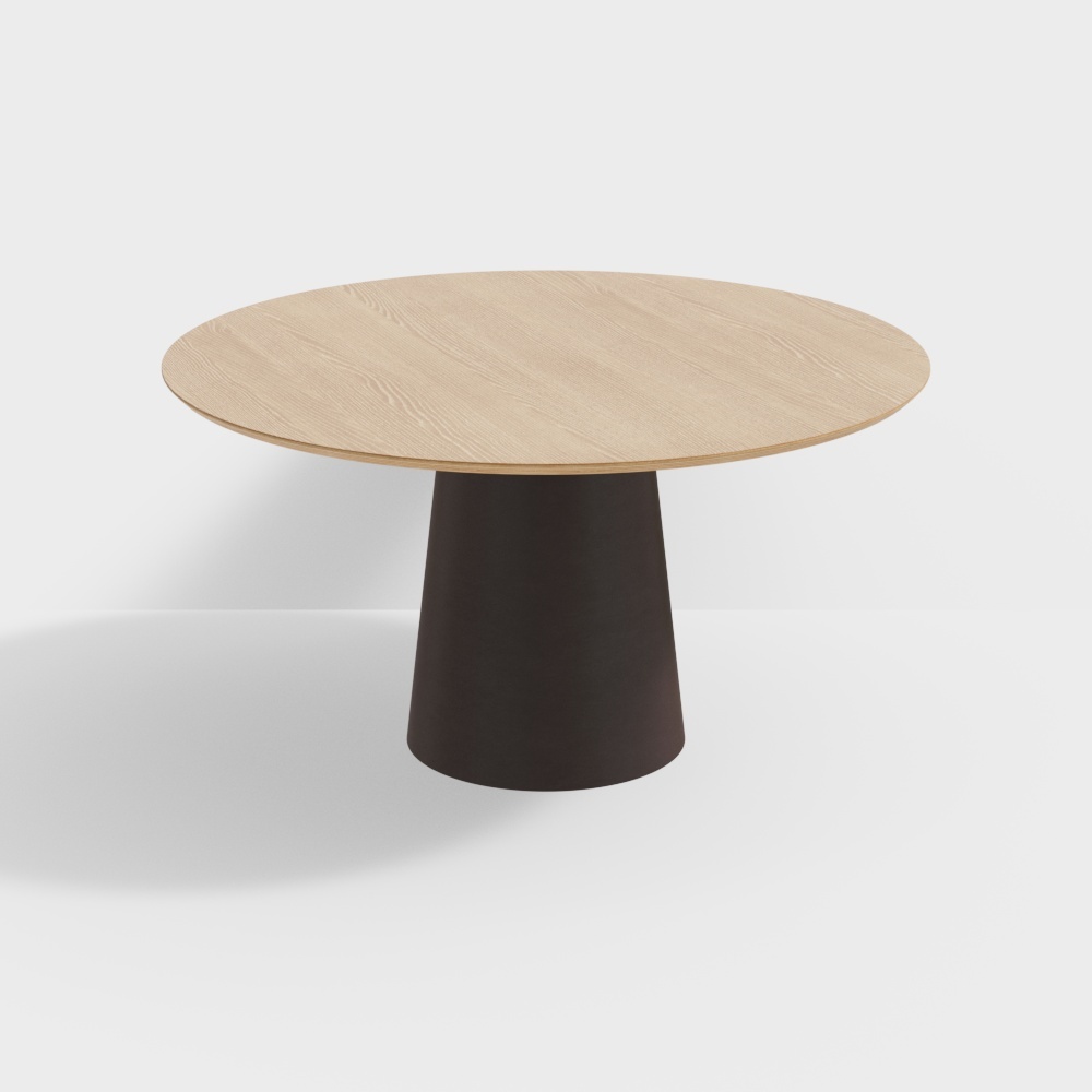 북유럽 테이블 - 둥근 테이블 얕은