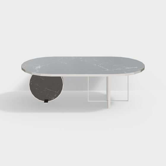 Stylish Urban Round Table 3D model