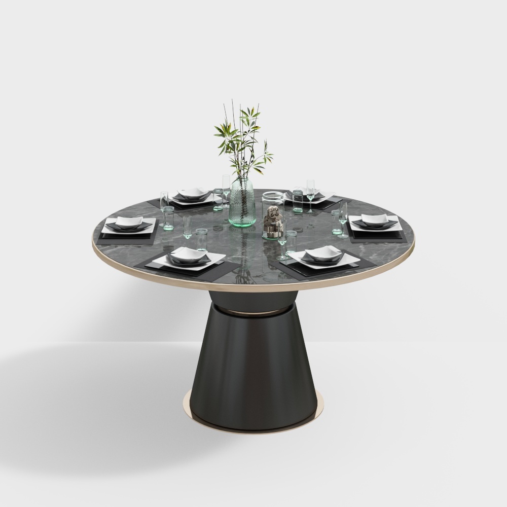 Modern Round Dining Table Set