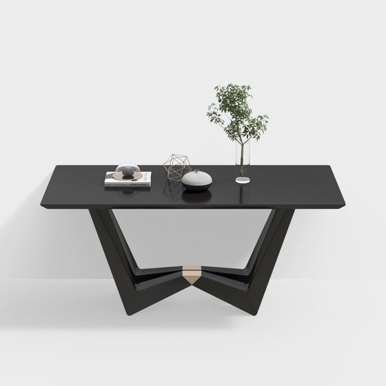 Elegant Office Desk 3D model for Creative Spaces