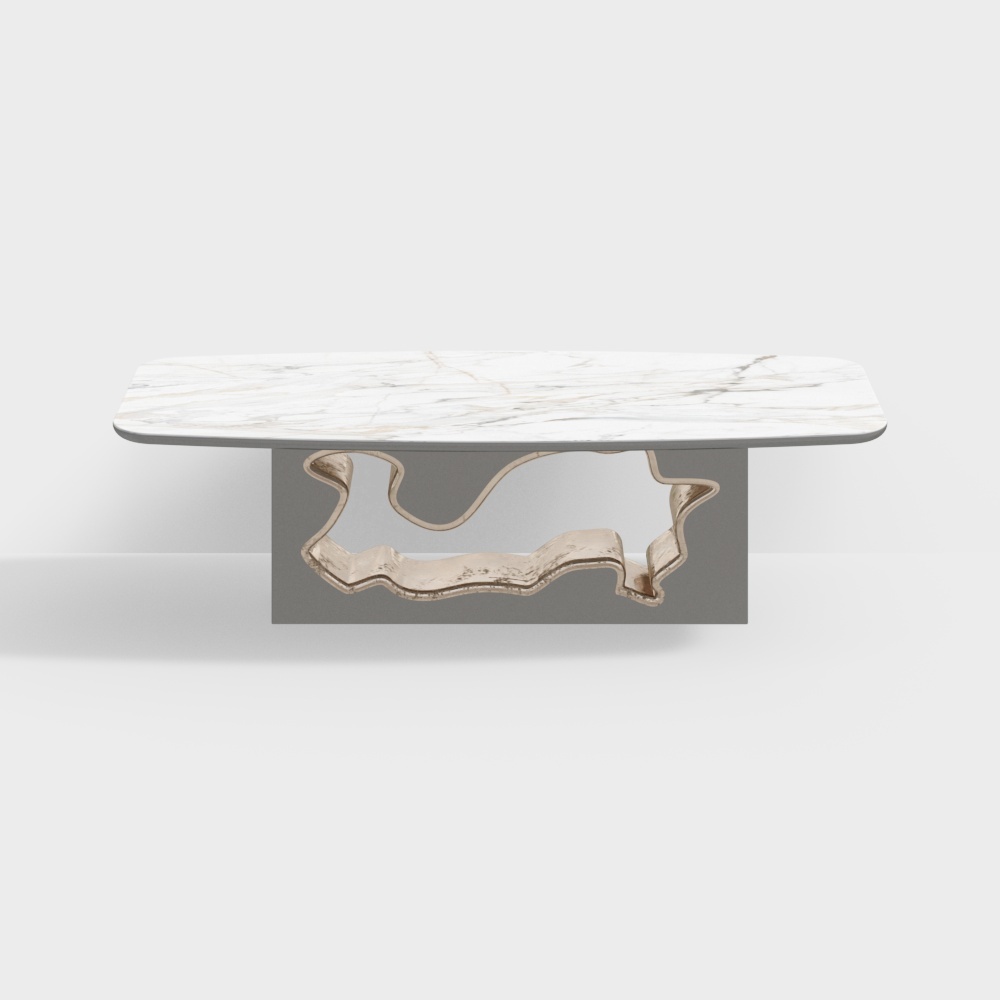 Modern Dining Table - Marble Graphic Table