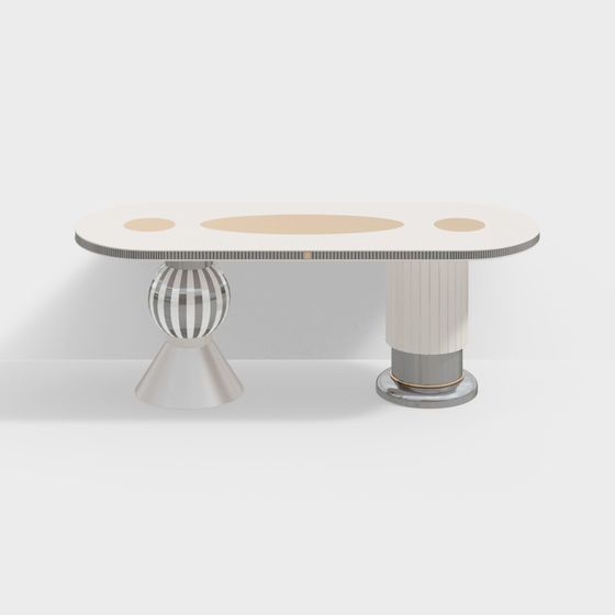 Elegant Round Table 3D model