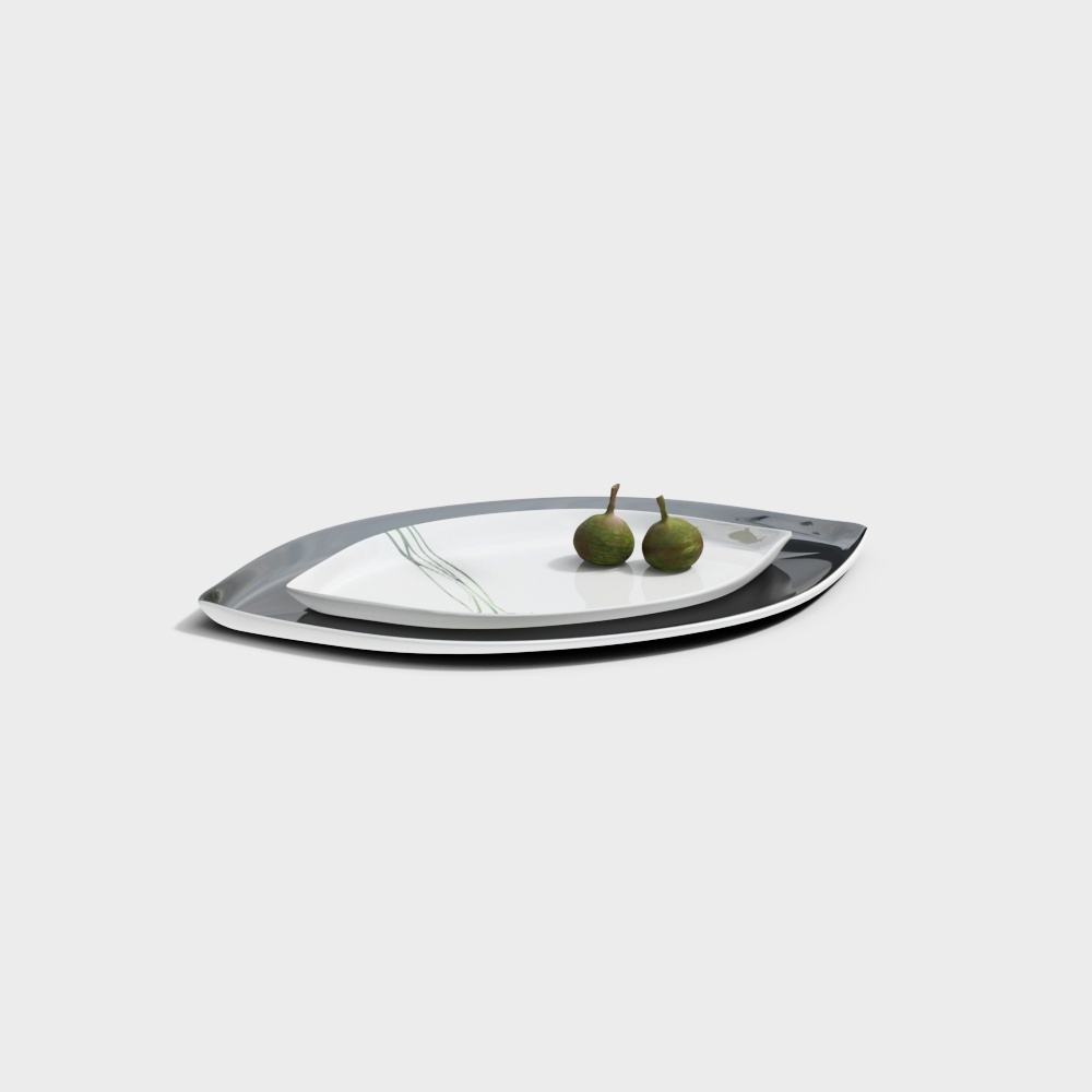 Streamlined Dinnerware Set 3D model