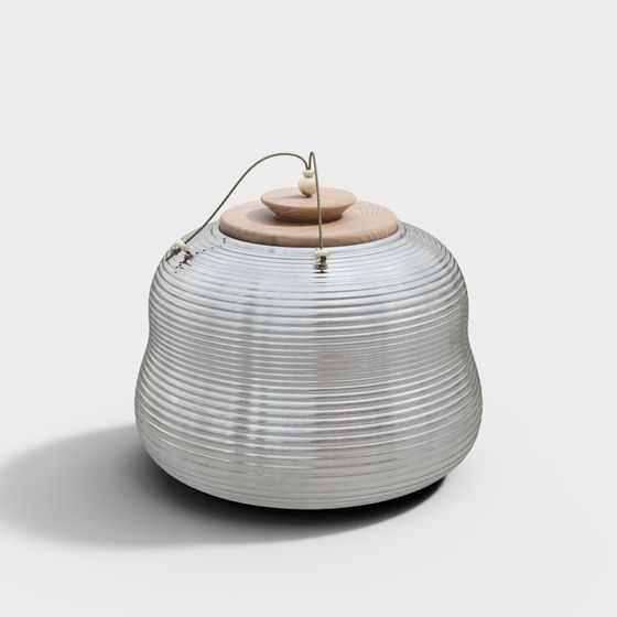 Wavy Storage Jar 3D model