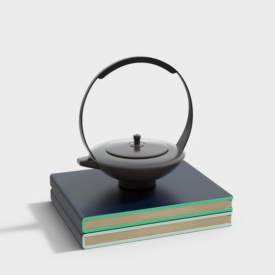 Minimalist Teapot 3D Model Design