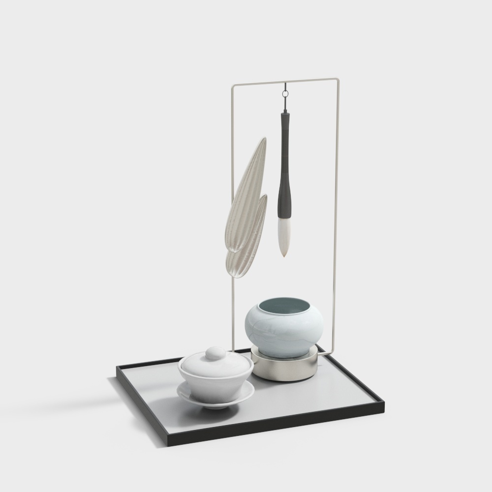 Eastern Aesthetic Teapot 3D Model – Low-Poly Cultural Design