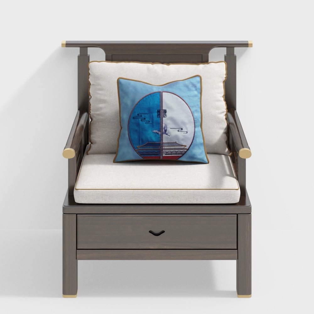 Royal Kai - Guofeng - G803 single sofa -M