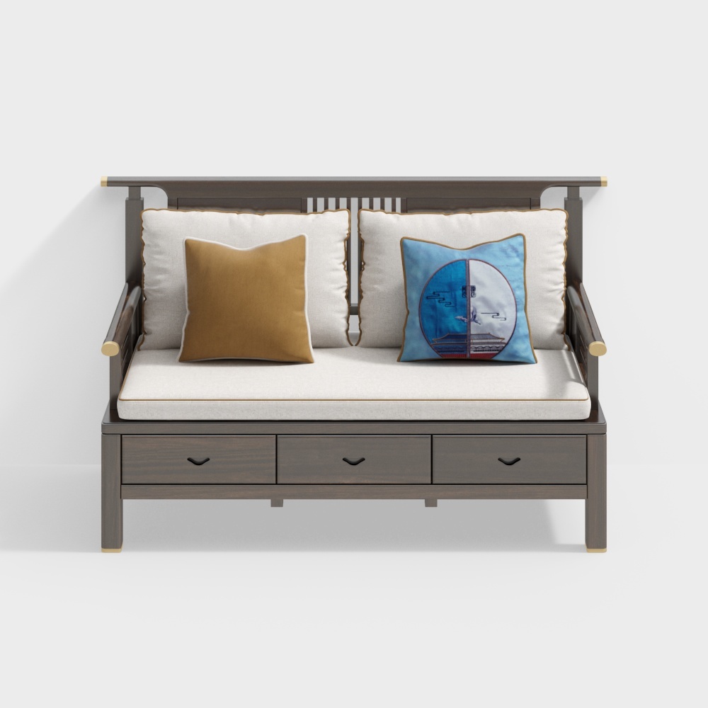 Royal Kai - Guofeng - G803 double sofa-M